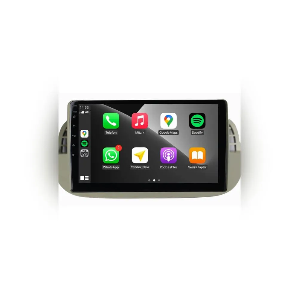 Fiat 500C Android Carplay Multimedya 2011-2015 2GB RAM + 32GB Hafıza + 4 Çekirdek